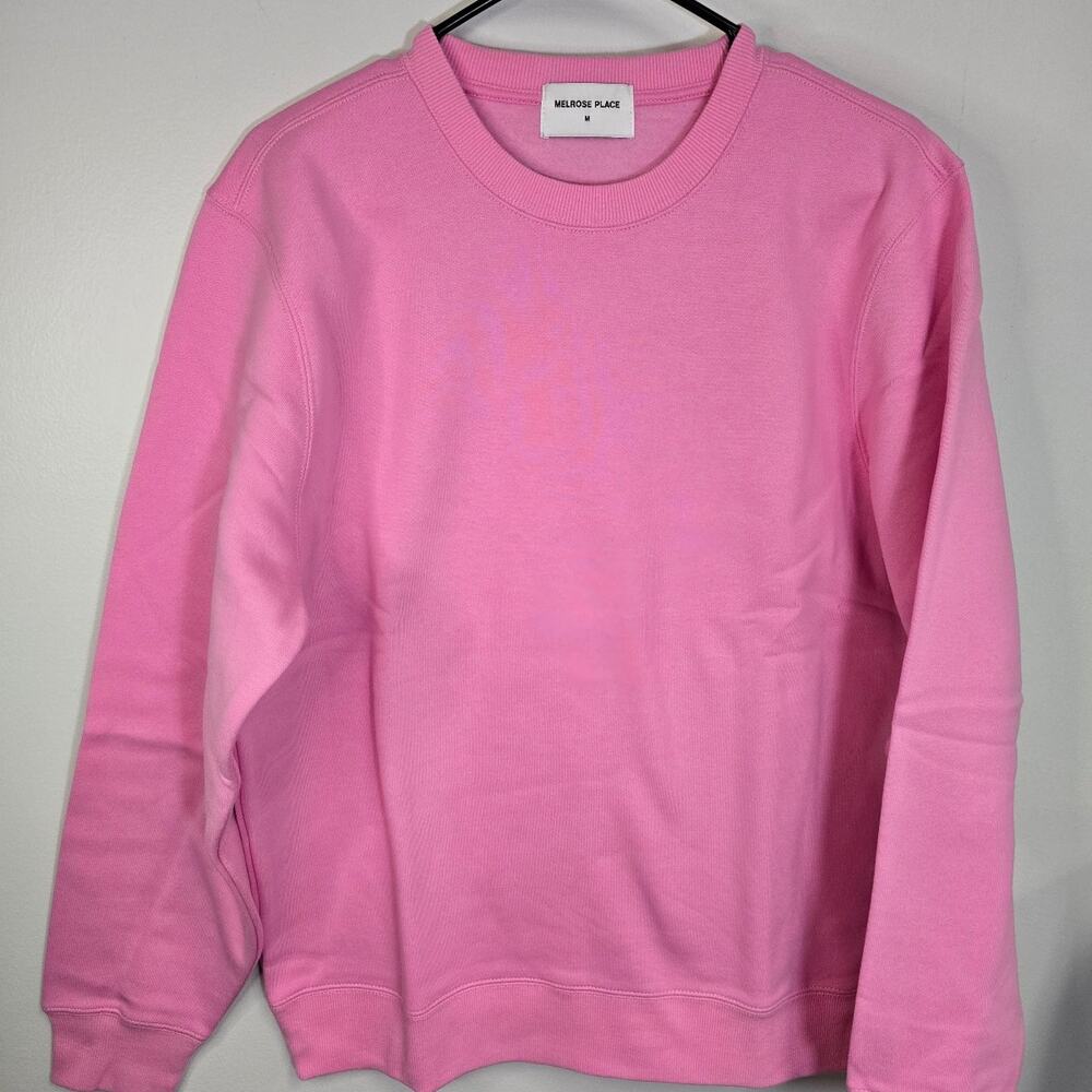Melrose Place pink crewneck sweatshirt sz med unisex New